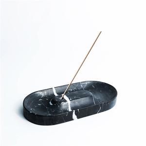 Bastoncini di incenso in marmo moderno verde indiano bruciatore di incenso per incenso e fragranza domestica prodotto meditazione Zen decoro - Product Image 4