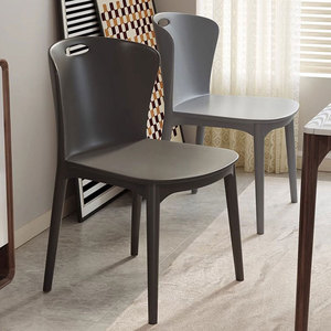 Tabouret moderne en <span class=keywords><strong>plastique</strong></span> massif et épais avec dossier, <span class=keywords><strong>chaise</strong></span> de <span class=keywords><strong>salle</strong></span> à <span class=keywords><strong>manger</strong></span> commerciale, empilable, banc de restaurant pour salon, pièce de rechange - Product Image 1