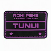 Écussons en caoutchouc PVC souple 3D personnalisés avec logo en relief, couleur personnalisée, fixation auto-agrippante, lavables, pour jeans, chapeaux, sacs à dos