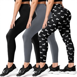Women High Waist <b>Black</b> <b>Leggings</b> Slim Fit Knitted Cotton Winter Casual Solid Color Breathable Thermal Quick Dry Vintage Crop - Product Image 1