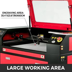 SIHAO 9060 100W exécution exquise Co2 Laser gravure/découpeuse qualité supérieure système de contrôle Ruida pour Non-métal - Product Image 4