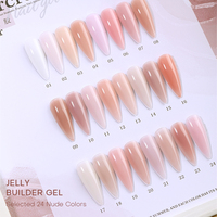 Gel Mousse Dur Non-Coulant pour Extension d'Ongles, Gel Polish Sans Chaleur, Résine à Dissoudre, Fournitures pour Ongles, Gel UV Constructeur pour Salons de Beauté