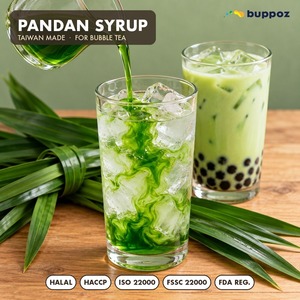 Jarabe con Sabor a Pandan, Botella de 2.5 kg, Taiwán, para Té de Burbujas, Té con Leche, Latte de Coco, Servicio de Alimentos, OEM - Product Image 1