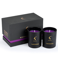Juego de Regalo de Velas Aromáticas de Lujo, Velas de Cera de Soya Personalizadas con Fragancia
