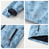 HONEYKING Veste de randonnée imperméable à capuche en polaire respirante et coupe-vent, écologique, pour le printemps et l'automne, unisexe