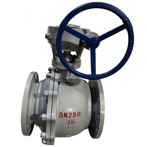 บอลวาล์วซีซาน DN400 WCB แบบหน้าแปลน โครงสร้างคงที่ ควบคุมด้วยมือ สำหรับน้ำ ไอน้ำ และน้ำมัน - Product Image 4