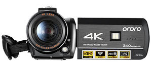 Mikrofon CMOS görüntüleme sensörü ile hayalet avcılık 4K gece görüş Video kamera için profesyonel dijital kamera - Product Image 4