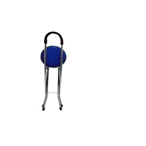 Canne-tabouret Hengshunhe à poignée en U avec siège noir en acier inoxydable réglable pour aide à la marche des personnes âgées - Product Image 2