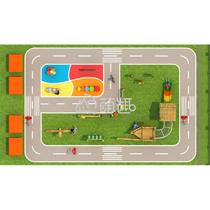 Moetry Montessori tự nhiên sân chơi thiết kế ngoài trời bằng gỗ playsets nhạc cụ lừa chơi cho trẻ em - Product Image 5