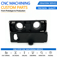 Casing Kamera ADAS Lensa Ganda Aluminium Hitam Anodized Kustom, Die Pressed Casting, Modul Visi Binokular Otomotif