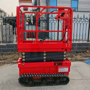 Plataforma Elevadora <span class=keywords><strong>de</strong></span> <span class=keywords><strong>Tijera</strong></span> Móvil Eléctrica P-1000 con Orugas, <span class=keywords><strong>Mini</strong></span> Plataforma <span class=keywords><strong>de</strong></span> Trabajo Aérea Hidráulica con Certificación CE ISO - Product Image 3
