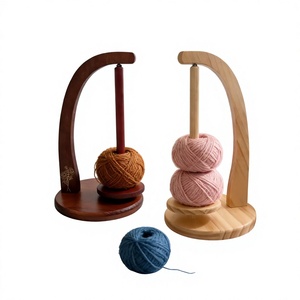 Soporte de Hilo Redondo de Madera Ecológico Herrschner, Accesorio de Costura, 11.5cm, Herramienta Práctica para Manualidades - Product Image 2