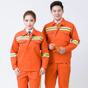 Trung Quốc bán quần áo bảo hộ lao động chất liệu polyester chống thấm nước, độ phản quang cao cấp 2, có băng phản quang và logo tùy chỉnh - Product Image 1