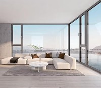 Fenêtres à triple vitrage MINGLEI, norme allemande, en aluminium, à ouverture basculante et pivotante, pour maison passive