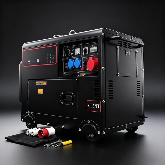 3KW-20KW Silent Diesel Generator 110V 220V 380V Single/Three Phase 50Hz/60Hz Portable Home Use Generator With ATS  All Copper