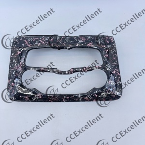 Repuesto para Dodge Charger 2015-2023, Kit de Molduras Interiores de Fibra de Carbono Forjada con Láminas Rosas y Plateadas, Piezas Individuales - Product Image 3
