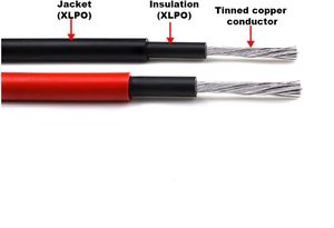สายเคเบิลโซลาร์เซลล์ขนาด 6 มม.² แบบ H1Z2Z2-K ทองแดงเคลือบดีบุก สำหรับเชื่อมต่อแผงโซลาร์เซลล์บนหลังคา จากโรงงาน - Product Image 3