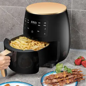 Fritadeira a ar personalizada doméstica, fritadeira elétrica para uso doméstico 220v 1400w, 4.5l, fritadeira digital a ar saudável