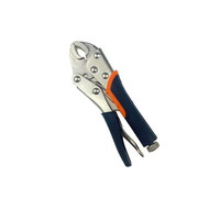 Pince de serrage robuste automatique à mâchoires courbées de 4, 5, 7, 10 pouces, type Visy Grip, à bec rond, avec verrouillage