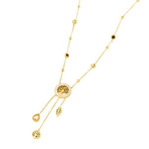 Collier avec breloques pour femmes, mode, acier inoxydable <span class=keywords><strong>de</strong></span> haute qualité, breloques en or, lune, étoile, cœur - Product Image 2