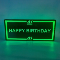 Letrero LED Personalizado para Fiesta de Cumpleaños, Letrero Luminoso Acrílico para Bar, Club, Licor, Vip, Presentador de Botellas, Letrero de Servicio