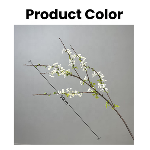 High Quality Real Touch Artificial Greenery Stems Plastic White Snow Willow <b>Branches</b> Flower <b>for</b> Wedding Home Table <b>Decoration</b> - Product Image 2