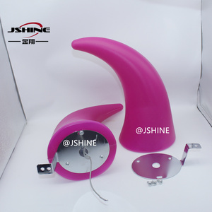 Nouveau Klaxon LED JSHINE en forme de cornes de démon pour Hino EG100 (1976-1990) – Remplacement pour motos à trois <span class=keywords><strong>roues</strong></span>, camions et SUV, modèle JX-Horn-02 Rose - Product Image 2