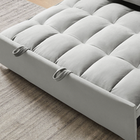 Canapé-lit multifonctionnel, canapé-lit confortable et matelas pour le salon bjflamingo Canapé-lit double en tissu polyvalent