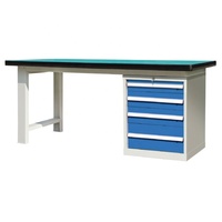 Table de travail moyenne et robuste en métal Mobilier de bureau moderne en usine industrielle
