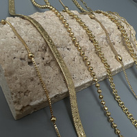 Collier chaîne tendance en chevrons, maillons trombone et mailles satellite pour femme, vente en gros