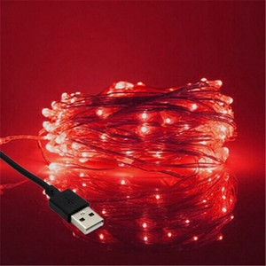 Dây Đèn LED USB DC 5V Bóng Đèn Dây Đồng 1M <span class=keywords><strong>3M</strong></span> 5M 10M Lễ Hội Tiệc Phòng Ngủ Trang Trí Đèn Bàn - Product Image 1
