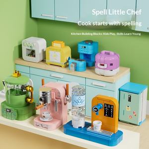 Bloques de Construcción Miniatura Coloridos, Juguetes de Electrodomésticos en Miniatura, Modelo de Ensamblaje para <span class=keywords><strong>Casa</strong></span> en Miniatura, Regalo de Rompecabezas - Product Image 3