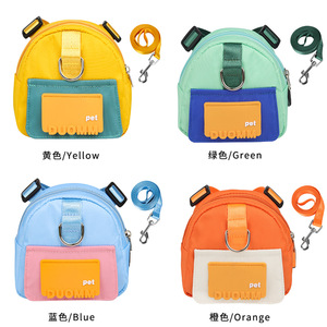 Mochila para mascotas con cierre de cremallera de nailon, portátil, de uso diario, moderna, para perros, viajes al aire libre, con bolsillo oculto para bolsas de desechos. - Product Image 5