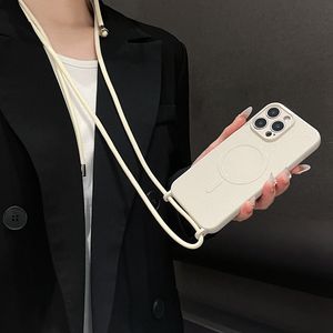 Funda de teléfono con revestimiento de aceite brillante con cordón de correa <span class=keywords><strong>Singstar</strong></span>, Fundas Para Celular, funda de teléfono para iPhone 16E - Product Image 1