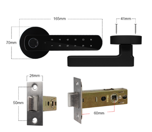 Tuya thông minh khóa cửa thông minh tuya ứng dụng thông minh xử lý vân tay khóa mật khẩu bảo mật cao khóa điện tử - Product Image 5