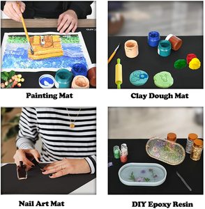Tapis de cuisine en silicone de qualité alimentaire, grande taille, couleur noire, personnalisé, antidérapant, facile à nettoyer, pour comptoir - Product Image 4