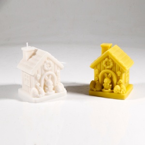 Molde de Silicona TangChu con Diseño de Conejo y Cabaña de Madera para Hacer Jaboneras, Bandejas para Joyas, Velas y Organizadores para el Hogar - Product Image 3