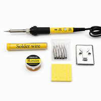 Kit de fer à souder 10 en 1 PINSUN 60W, température réglable, outil de soudage électrique, ensemble de sécurité ESD pour réparation DIY, prix d'usine