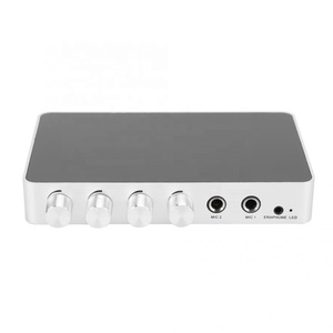Sistema de Sonido Profesional GymSong 4K Mini HD, Mezclador de Audio, Entrada de Micrófono Dual, Amplificador de Volumen - Product Image 2