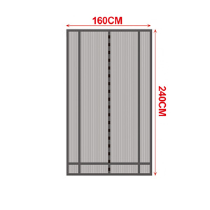 * OUTLET * Cortina de <span class=keywords><strong>mosquito</strong></span> para porta 160x240cm preta, cortada ao tamanho, repelente de <span class=keywords><strong>mosquito</strong></span> para janelas e portas, fácil de instalar - Product Image 2