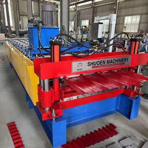 <span class=keywords><strong>2025</strong></span> hoàn toàn tự động hai lớp lợp ngói Máy làm phổ biến mạ kẽm ppgi cuộn cho tấm kim loại hình thành - Product Image 1