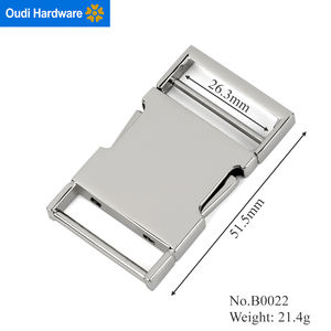 Hebilla de liberación rápida para <span class=keywords><strong>Collar</strong></span> de perro, hebilla de cierre lateral personalizada con logotipo láser de Metal para <span class=keywords><strong>Collar</strong></span> de Mascota - Product Image 3