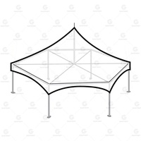Partytent Aluminium Gazeb 1010 Zelt Professionnel Cadre en Acier Auvent Tente Blanc Toit Chapiteau Tenda 20x20 Rond Cerclé Tente