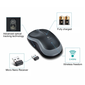 <span class=keywords><strong>Souris</strong></span> optique sans fil <span class=keywords><strong>Logitech</strong></span> <span class=keywords><strong>M185</strong></span> 2.4GHz, 3 touches, 1000DPI, nouveau design - Product Image 4