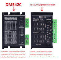42 Set Motor Stepper torsi tinggi 0,28 N, Motor Stepper 42 bygh34 + TB6600 Driver Motor 4A