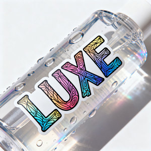 UV Custom Printing Vinyl <b>Logo</b> Transfer <b>Sticker</b> Transparent 3D Metal <b>Sticker</b> Transfer Bronzing Hot Silver Uv Brand <b>Sticker</b> - Product Image 3