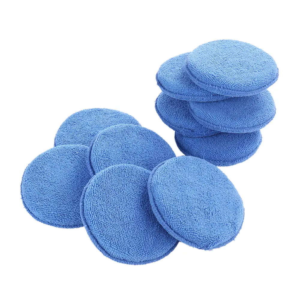 Groothandel Soft Microfiber Car Wax Applicator Pad Polijsten Spons Voor Auto Care Polish Foam Sponge