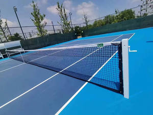 Postes de tenis profesionales de aluminio para exteriores, enterrados, con red, juego completo de postes y red de pickleball para exportación. - Product Image 5