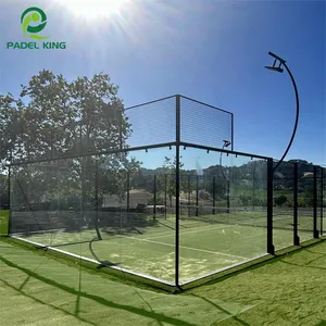 CE certificata buona Padel court prezzo con erba di colore rosso e erba di colore blu