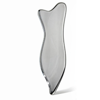 Outil Gua Sha en acier inoxydable en forme d'orchidée, planche Gua Sha profilée pour le visage, le cou, les yeux, massage et lifting de la peau